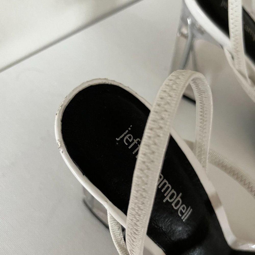 Jeffrey Campbell | Carine Sandal in White | Size 9.5 - Picture 11 of 12